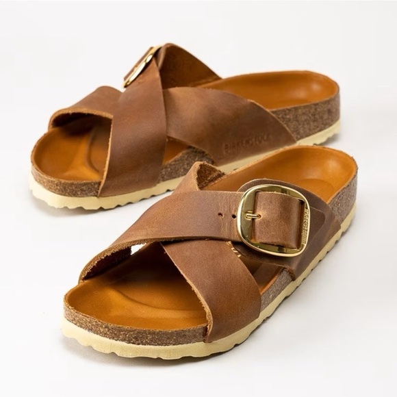 Birkenstock Siena Big Buckle Oiled Leather 🤎—Size 6-6.5 - Picture 2 of 15